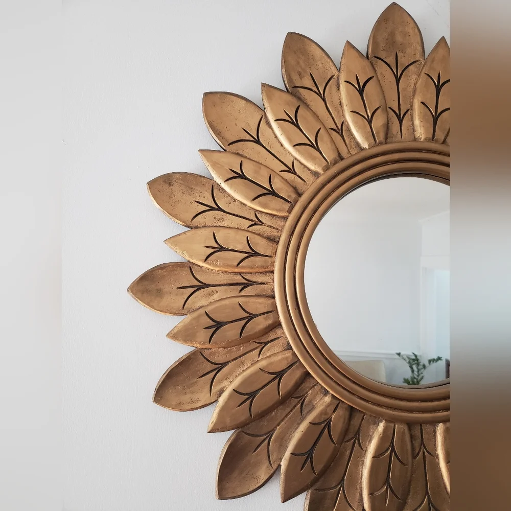 Vintage Sunflower Mirror
